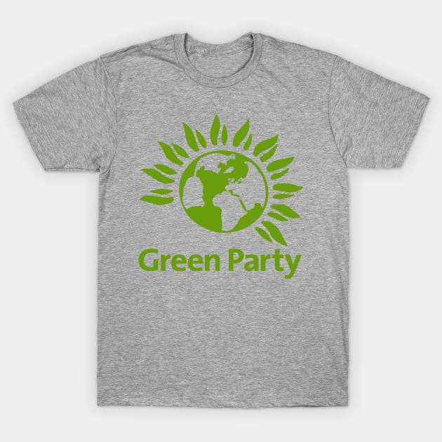 Green Party Logo T-Shirt by Spacestuffplus